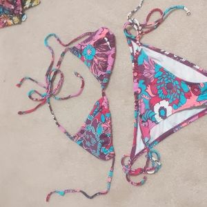 Roxy floral string bikini XS